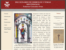 Tablet Screenshot of diccionariodesimbolos.com